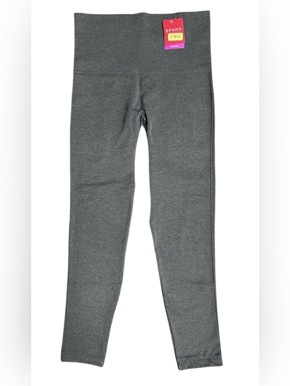Spanx Look at Me Now Leggings Seamless Charcoal Heather Gray Size L NWT
